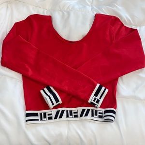 LF long-sleeve cropped shirt